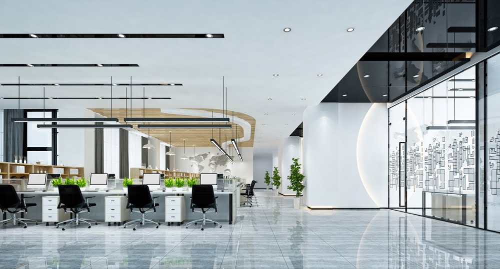 features minimalist office designs