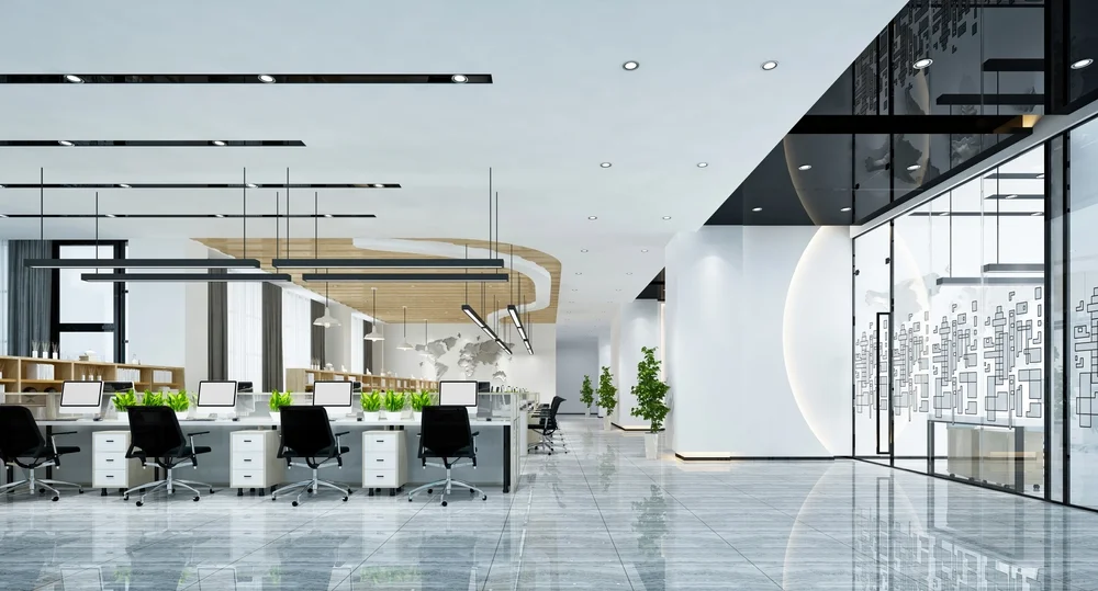 Minimalist Office Lobby Interior Design